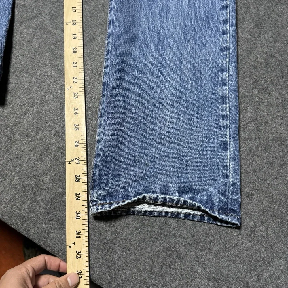 Levi's 501 Mens Jeans 36x32 (34x30) Light Wash Button‎ Fly Straight Leg Denim